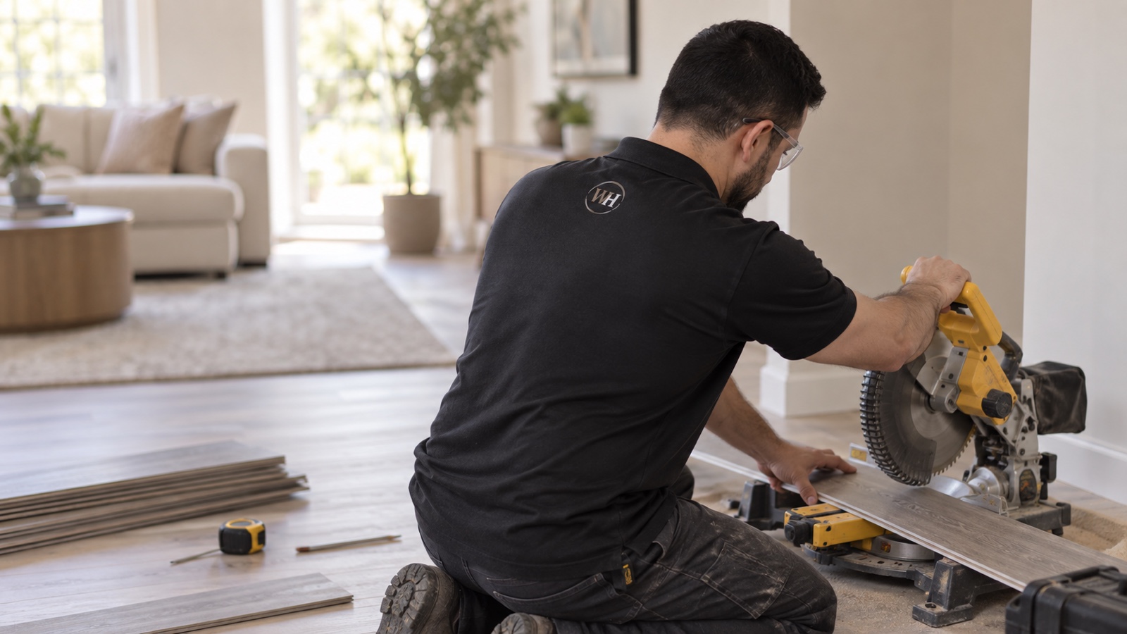 Loghman performing flooring repairs & installation